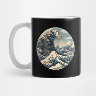 "The Great Wave of Bigfoot" - Sasquatch Kanagawa Design Mug